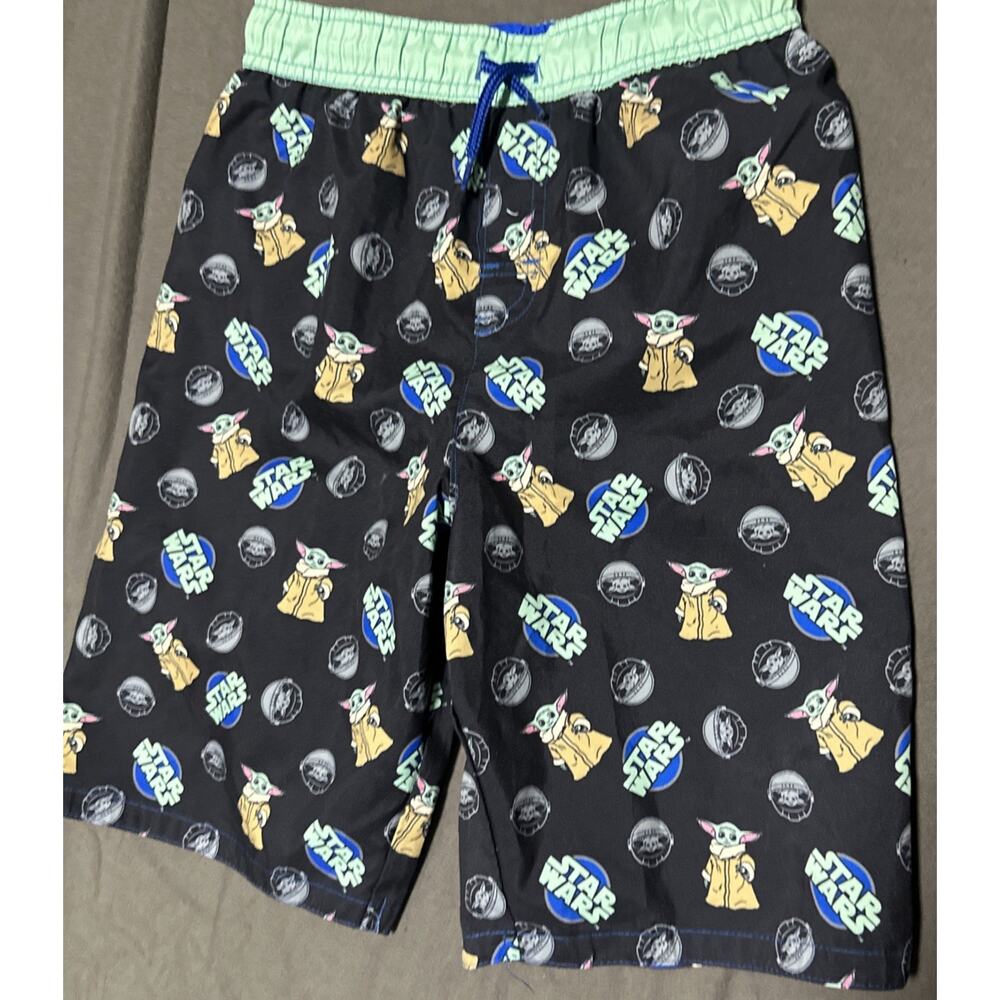 Star Wars Yoda Boy’s Swimsuit Trunks Size 10/12